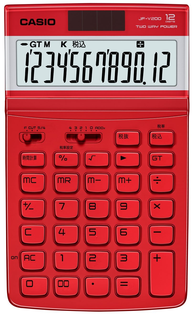 Amazon.co.jp: カシオ デザイン電卓 ジャストタイプ 12桁 JF Amazon.co.jp: カシオ デザイン電卓 ジャストタイプ 12桁 JF
